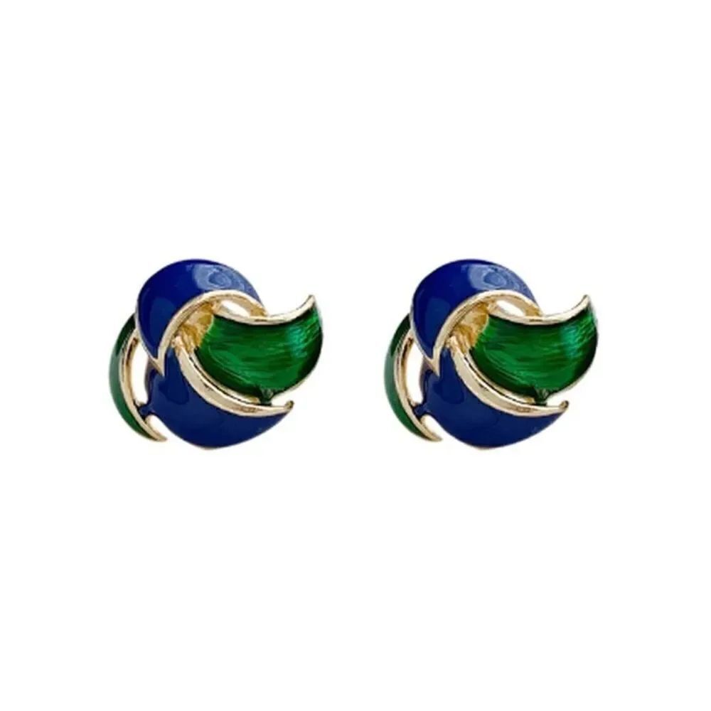 vintage geo earrings A136